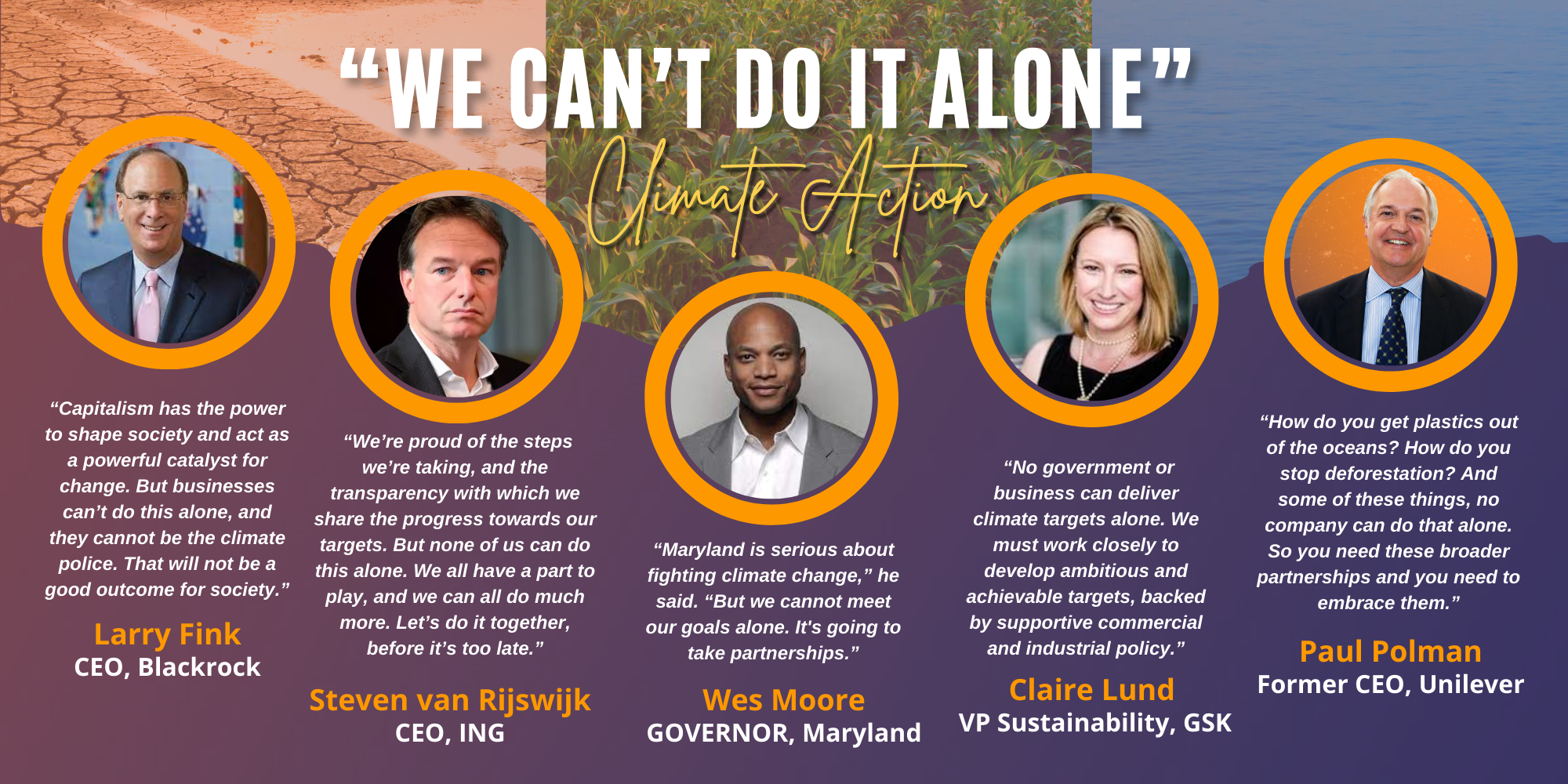 Climate Quotes Cant do it Alone